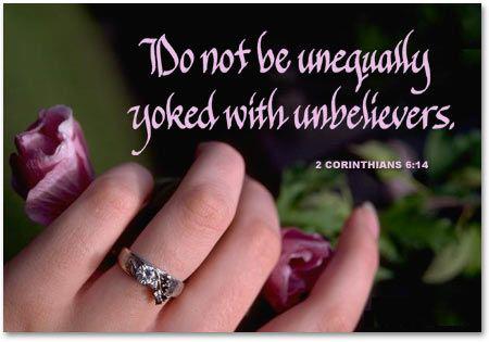 Unequally yolked with unbelievers