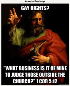 Paul on gay rights